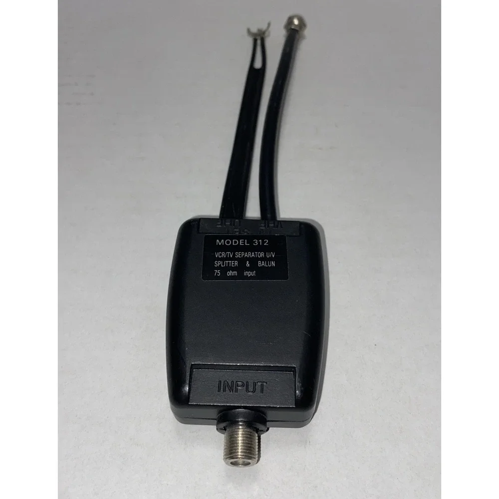 Model 312 VCR/TV Signal Band Separator U/V Splitter and Balun VHF UHF 75 Ohm